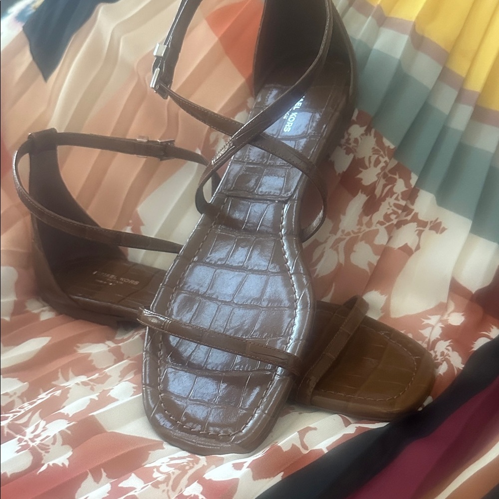 Michael Kors Collection Faux Croc flats Sz 10 M / 41 - Picture 2 of 7